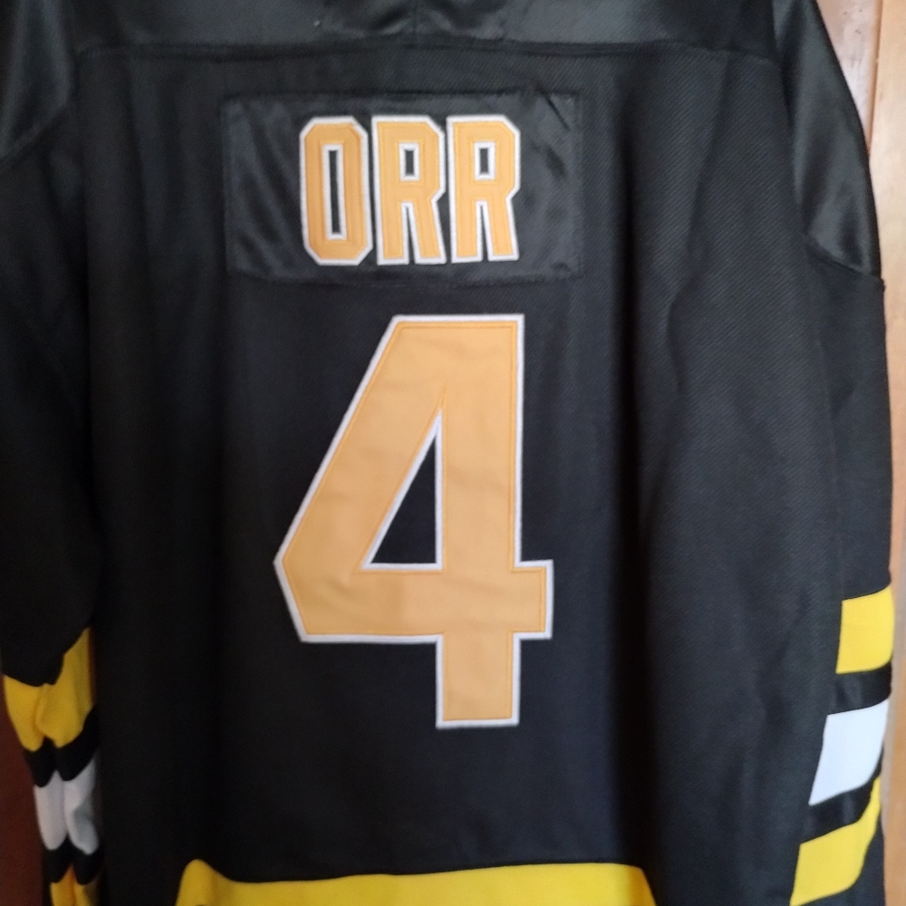 #4 BOBBY ORR BOSTON BRUINS jersey classic style never use (xL)(1xL) MVP 1976 - Picture 3 of 7